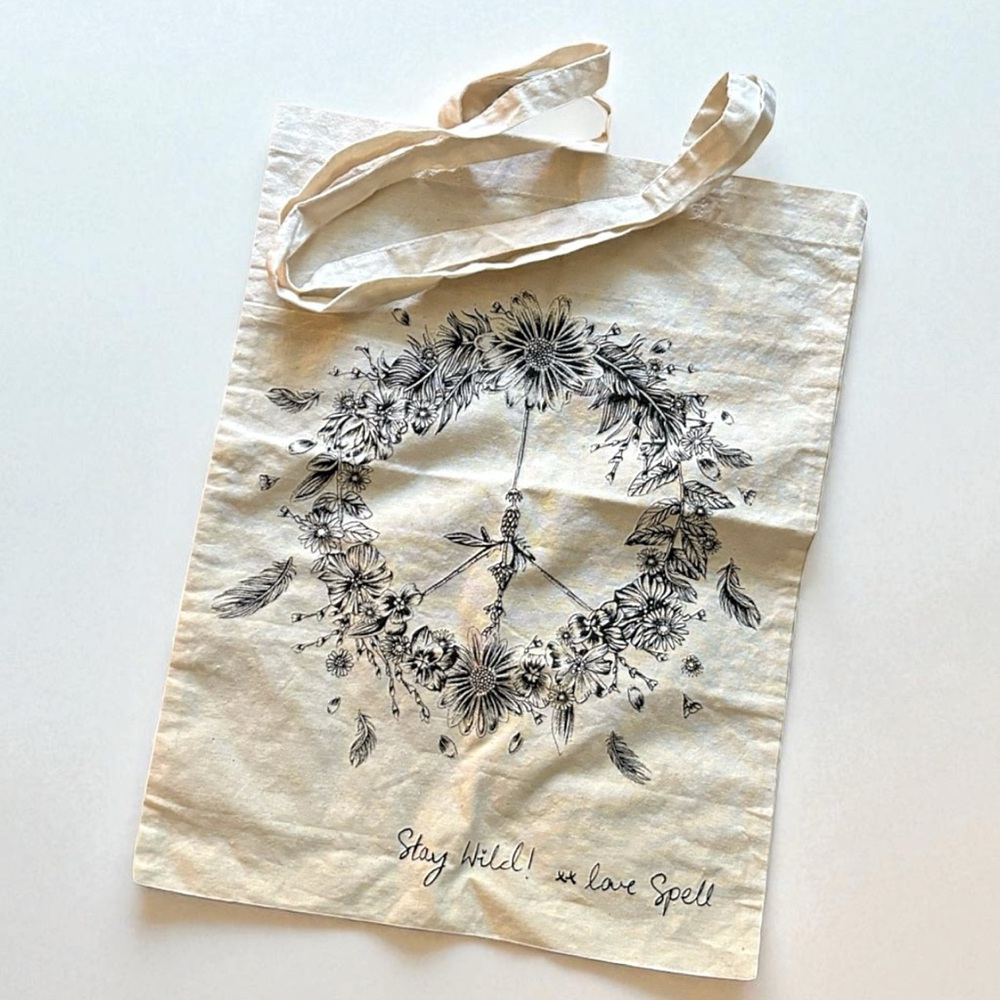 Spell & The Gypsy RARE “Stay Wild” Tote/Shopper Canvas Bag